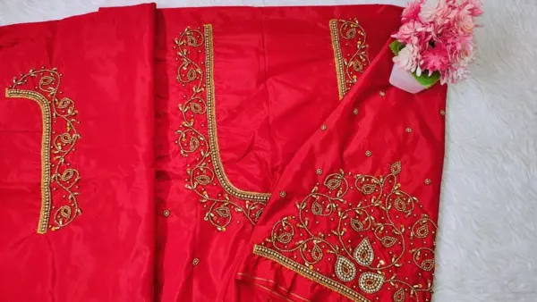 Exclusive Offer: Kodi Beads Buti Aari Work Blouse – Grace Redefined