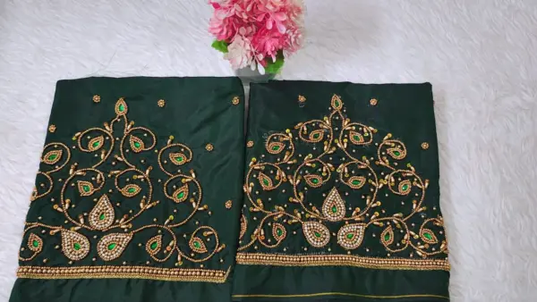 Exclusive Offer: Kodi Beads Buti Aari Work Blouse – Grace Redefined