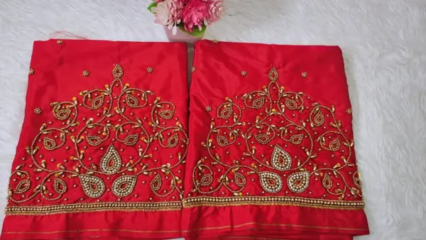 Exclusive Offer: Kodi Beads Buti Aari Work Blouse – Grace Redefined