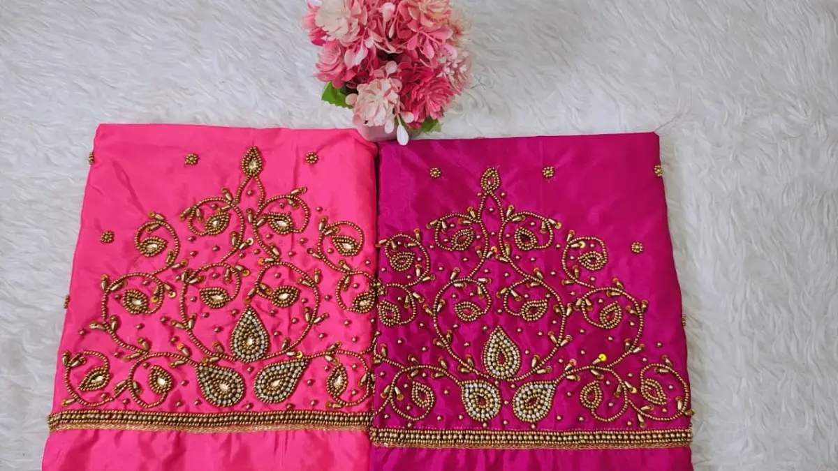 Exclusive Offer: Kodi Beads Buti Aari Work Blouse – Grace Redefined 6
