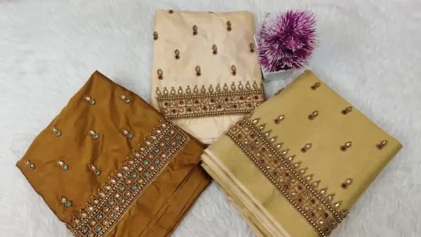 Majestic Purple Kundan Border Aari Work Blouse – Limited Time Offer!