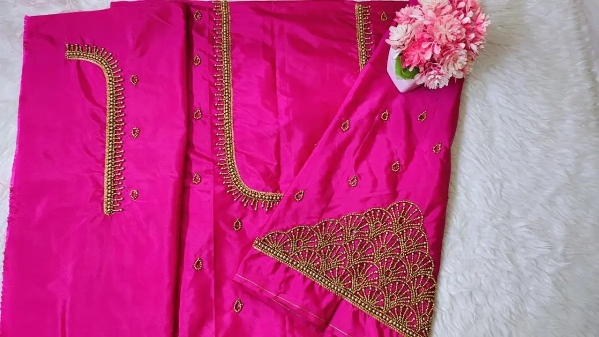 New Buti Maggam Work Blouse 1