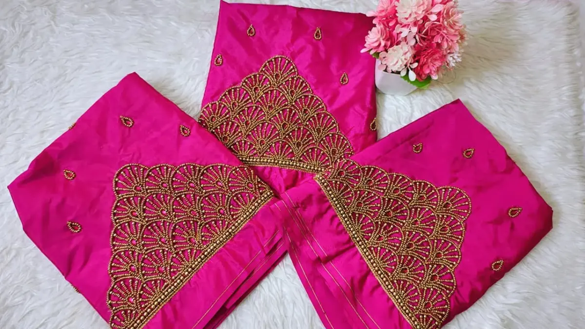 New Buti Maggam Work Blouse 2