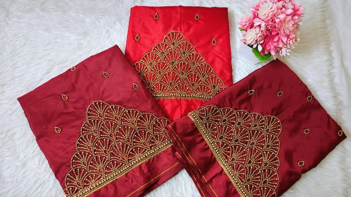New Buti Maggam Work Blouse 3