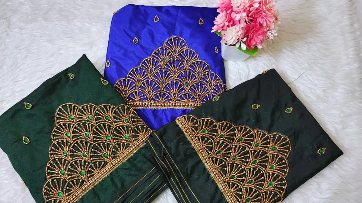 New Buti Maggam Work Blouse 4