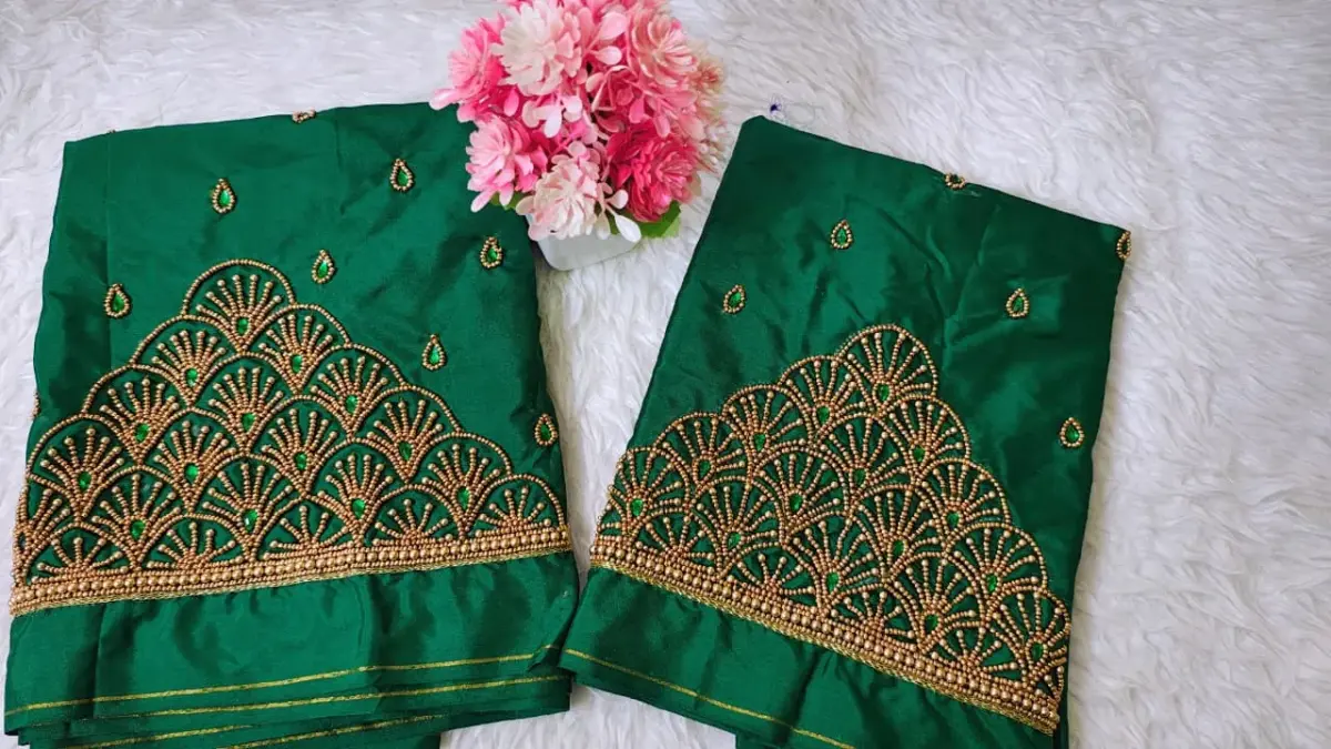New Buti Maggam Work Blouse 5