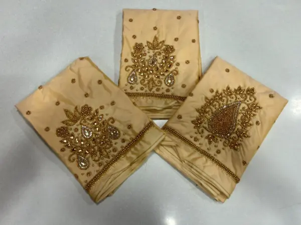 Peach Mango Delight: Beads Work Blouse at an Irresistible Offer!