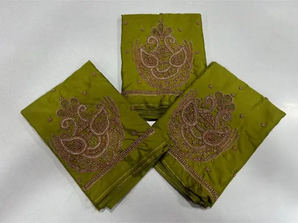 Peach Mango Delight: Beads Work Blouse at an Irresistible Offer!