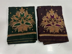 Star Sparkle Latest Green Maggam Work Blouse at Unbeatable 3