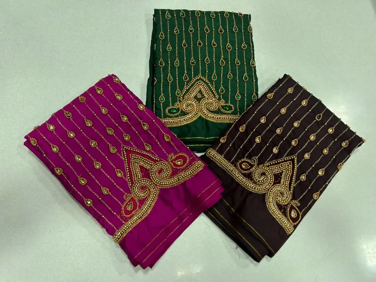 Authentic South Indian Maggam Work Blouse  Traditional Elegance on Offer 11