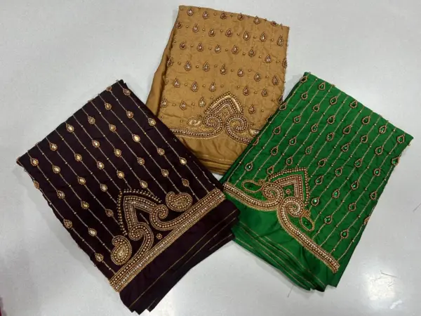 Authentic South Indian Maggam Work Blouse Traditional Elegance on Offer