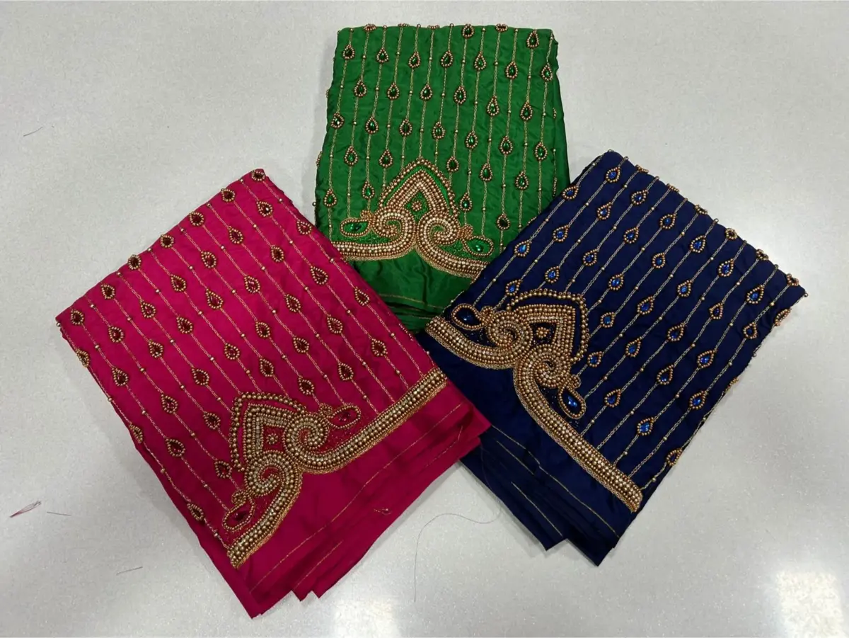 Authentic South Indian Maggam Work Blouse  Traditional Elegance on Offer 14