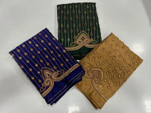 Authentic South Indian Maggam Work Blouse Traditional Elegance on Offer