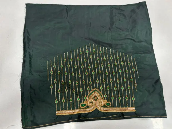 Authentic South Indian Maggam Work Blouse Traditional Elegance on Offer