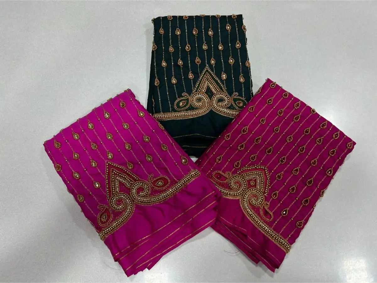 Authentic South Indian Maggam Work Blouse  Traditional Elegance on Offer 6