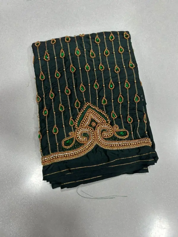 Authentic South Indian Maggam Work Blouse Traditional Elegance on Offer