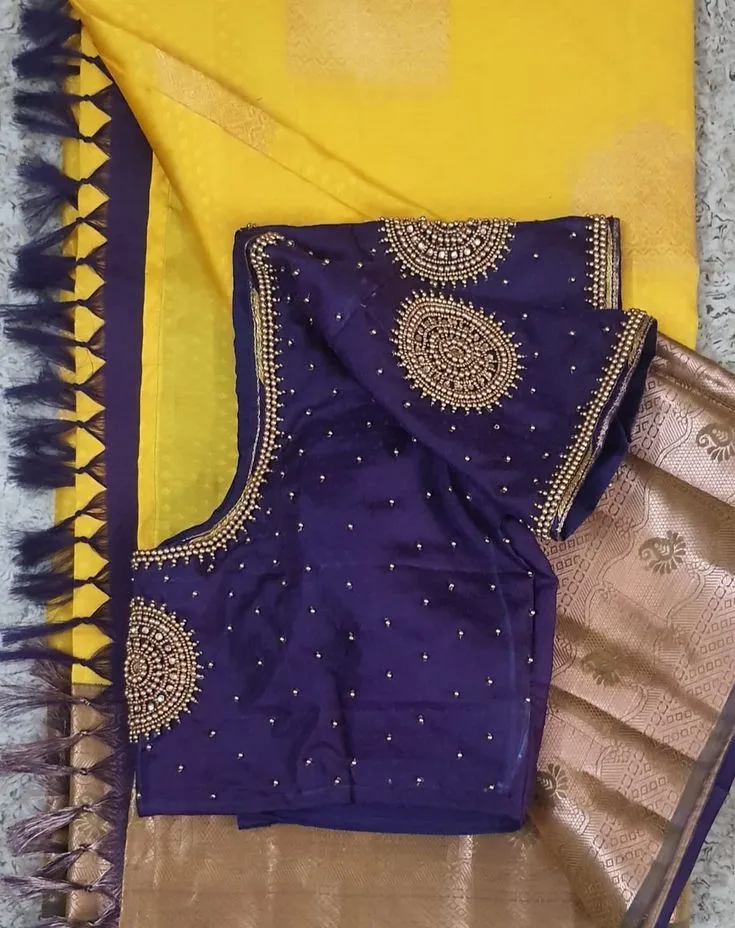 Chic Purple Blouse with Subtle Embroidery – Grace Meets Simplicity