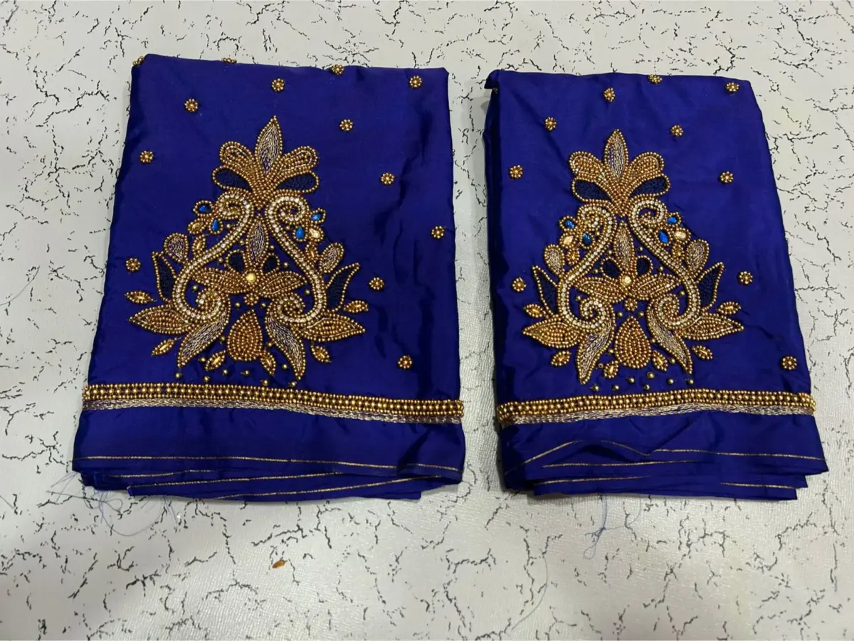 Elegant Floral Maggam Blouse with Beads  Unmissable Offer Today 13