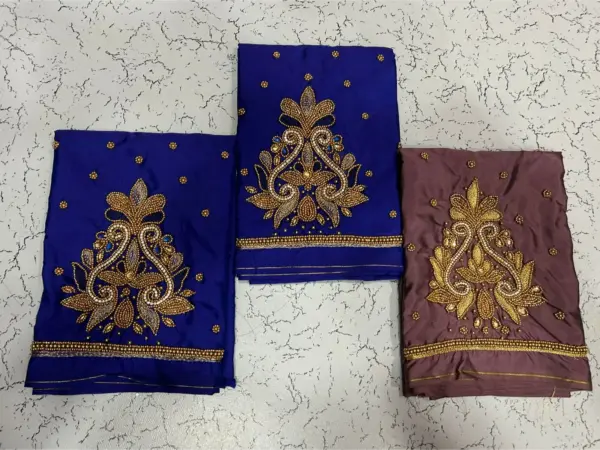 Elegant Floral Maggam Blouse with Beads Unmissable Offer Today