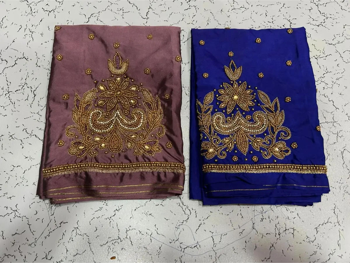 Elegant Floral Maggam Blouse with Beads  Unmissable Offer Today 4