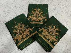Elegant Floral Maggam Blouse with Beads Today 5