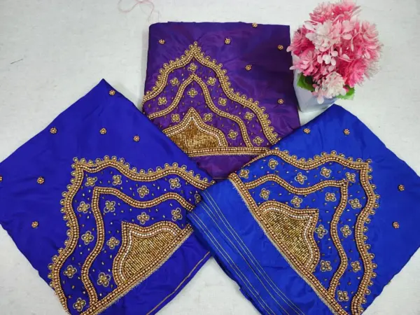 Elegant Green Aari Work Partywear Blouse Limited Time Offer!