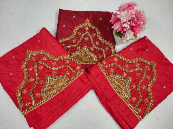 Elegant Green Aari Work Partywear Blouse Limited Time Offer!