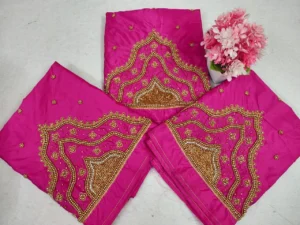 Elegant Green Aari Work Partywear Blouse 6