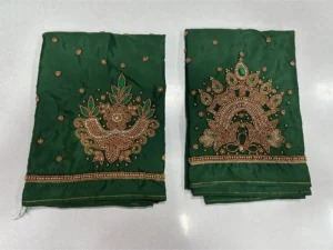 Elegant Green Designer Bridal Blouse – Grand Wedding Look at Exclusive 7