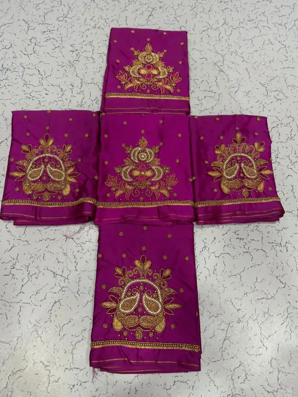 Elegant Rani Pink Aariwork Blouse Limited Time Offer