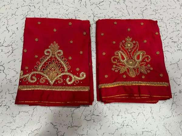 Elegant Rani Pink Aariwork Blouse Limited Time Offer