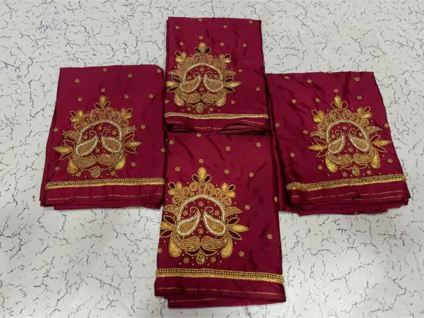 Elegant Rani Pink Aariwork Blouse Limited Time Offer