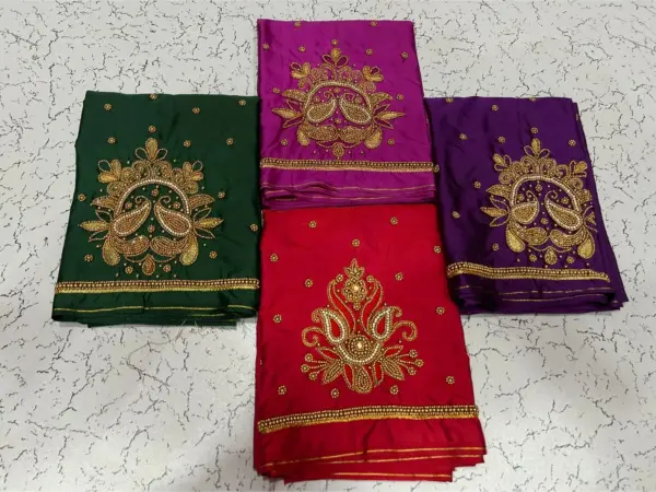 Elegant Rani Pink Aariwork Blouse Limited Time Offer