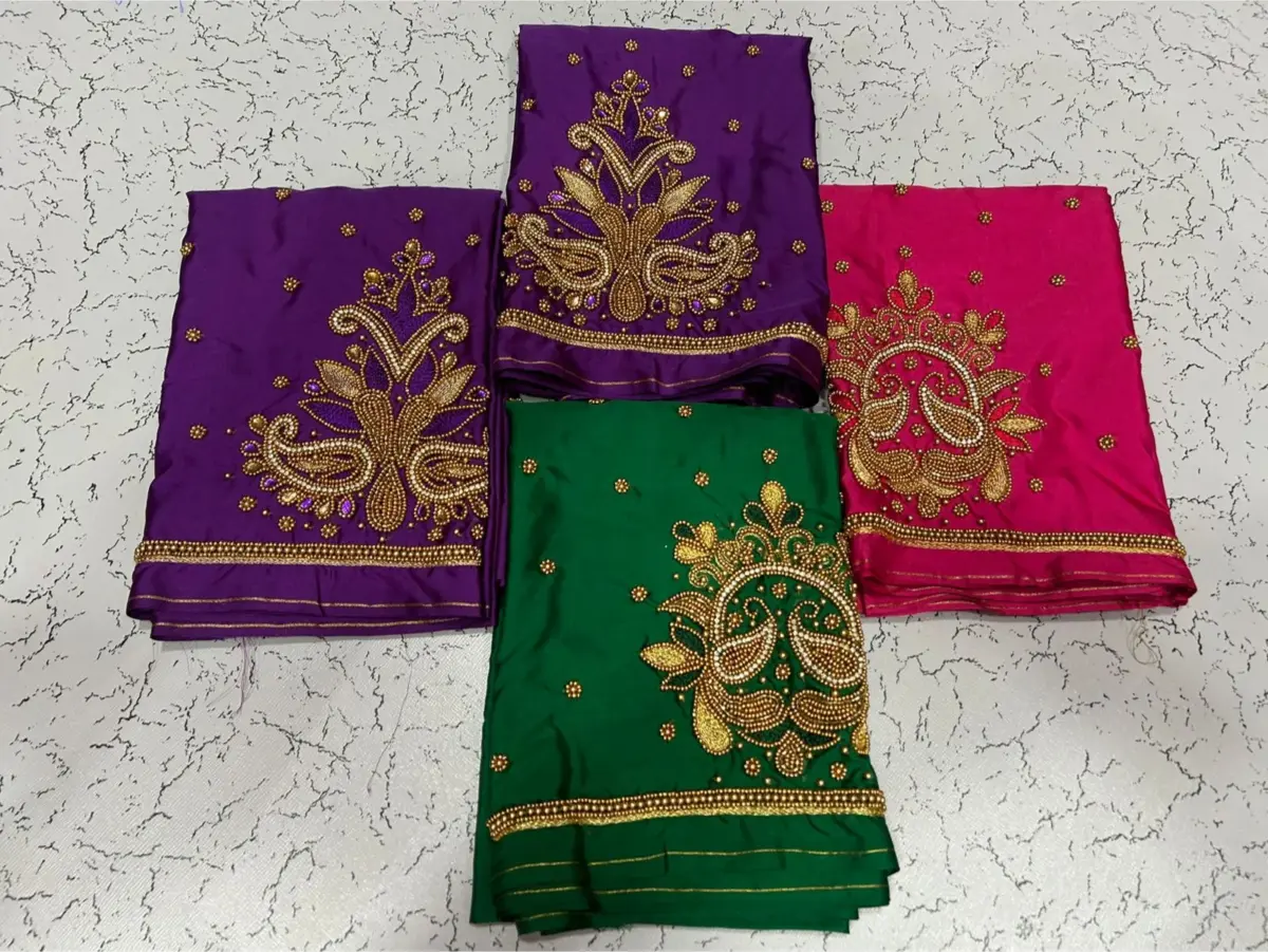 Elegant Rani Pink Aariwork Blouse  Limited Time Offer 7