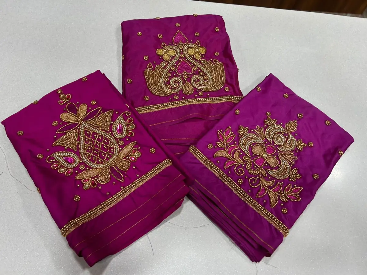 Exclusive Beads Aariwork Blouse  Multipurpose Custom Fit at Offer Price 7