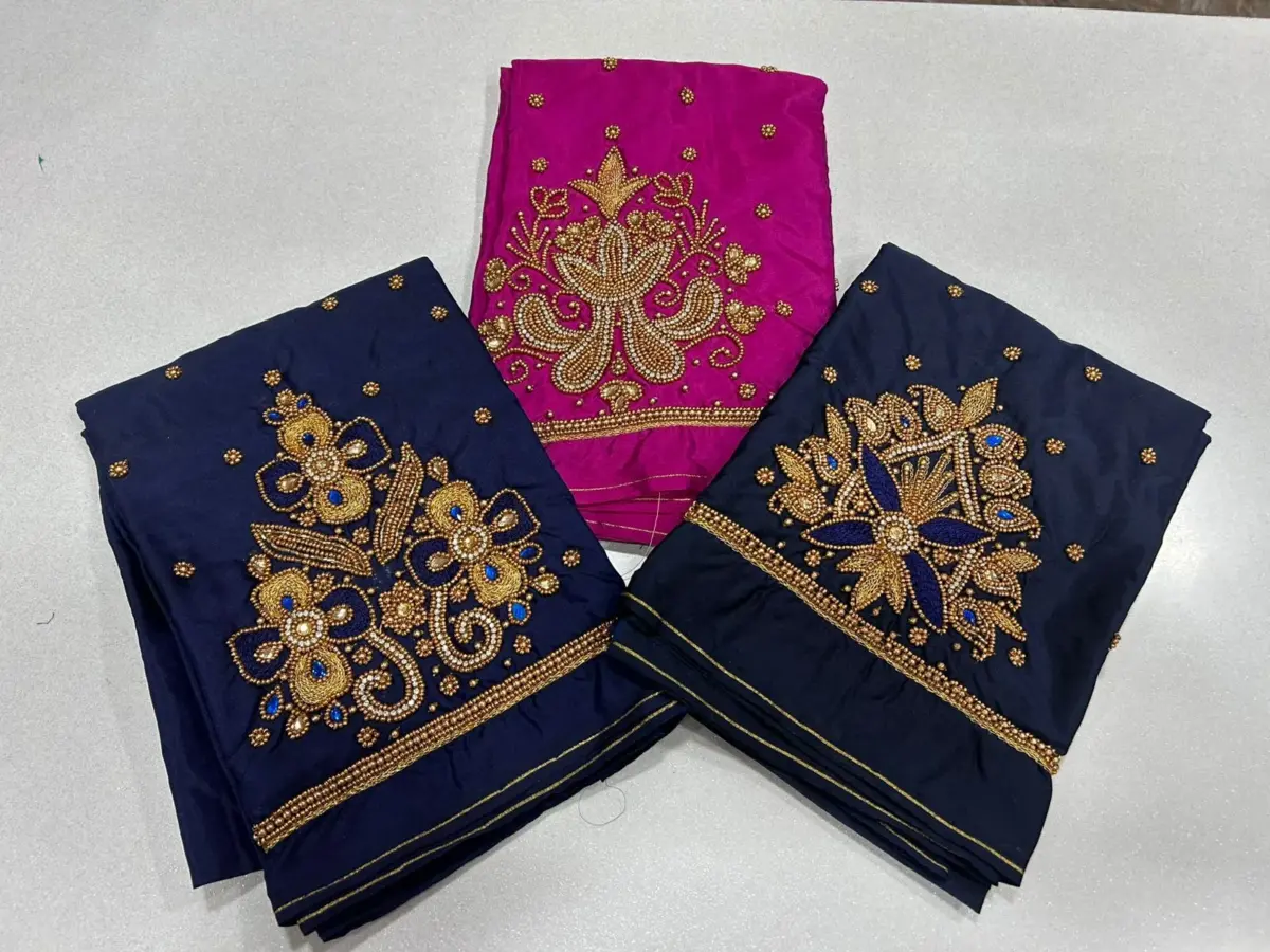 Exclusive Beads Aariwork Blouse  Multipurpose Custom Fit at Offer Price 8