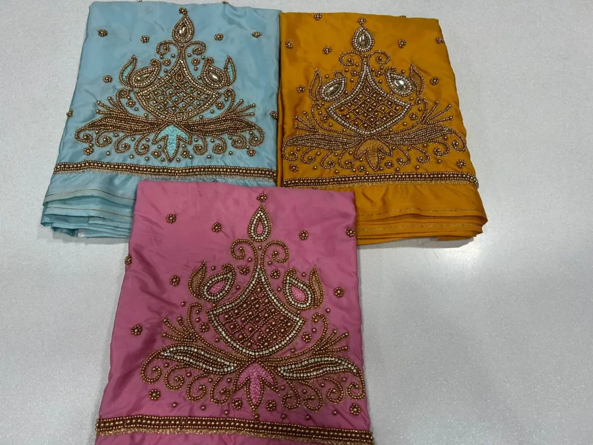 Exclusive Offer Beads Flower Maggam Work Blouse Elegant & Budget-Friendly