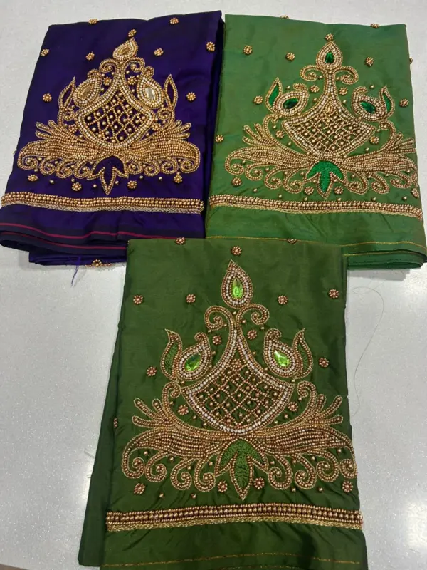 Exclusive Offer Beads Flower Maggam Work Blouse Elegant & Budget-Friendly