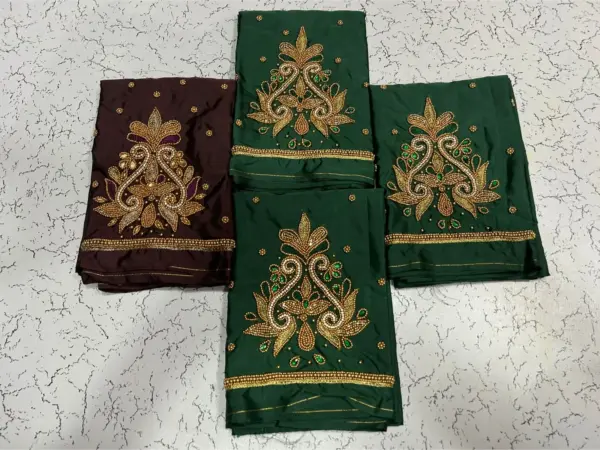 Exclusive Offer Beads Flower Maggam Work Blouse Elegant & Budget-Friendly