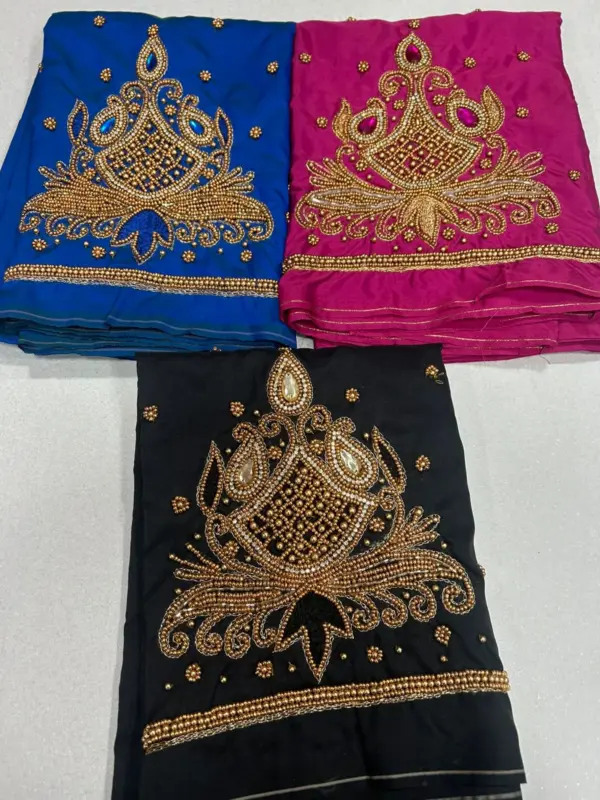 Exclusive Offer Beads Flower Maggam Work Blouse Elegant & Budget-Friendly