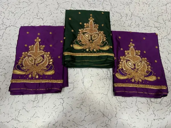 Glamorous Golden Aariwork Blouse Limited Time Partywear Offer