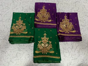 Glamorous Golden Aariwork Blouse Partywear 15