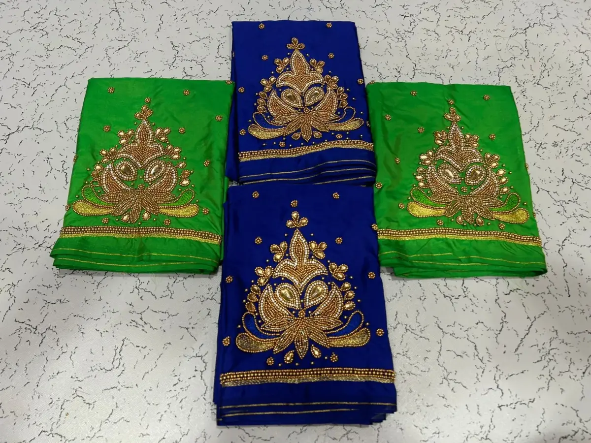 Glamorous Golden Aariwork Blouse  Limited Time Partywear Offer 4