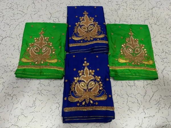 Glamorous Golden Aariwork Blouse Limited Time Partywear Offer