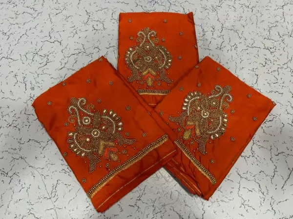 Glamorous Golden Aariwork Blouse Limited Time Partywear Offer