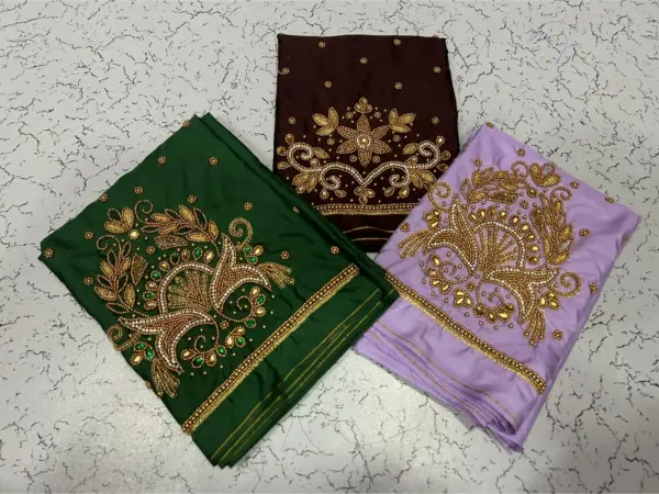 Grace in Every Thread: Pink Beads Aariwork Blouse – Special Offer!