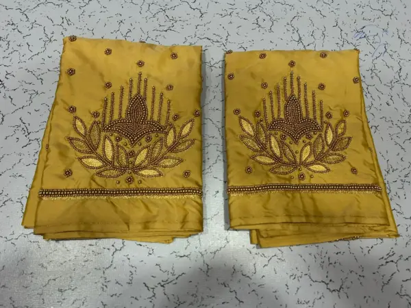 Grace in Every Thread: Pink Beads Aariwork Blouse – Special Offer!