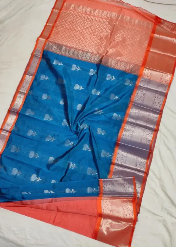 Grand Launch: Kuppadam Mangalagiri Handloom Pattu Sarees with Silver Zari Kanchi Borders & Contrast Pallu