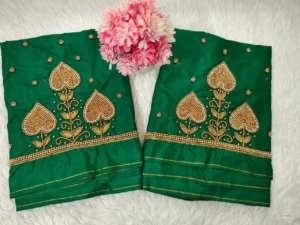 Royal Touch Badam Beads Buti Aariwork Blouse for Regal Occasions 3