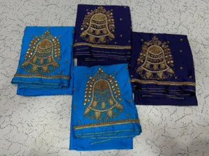 Trendy Bell Design Beads Aari Work Blouse 5